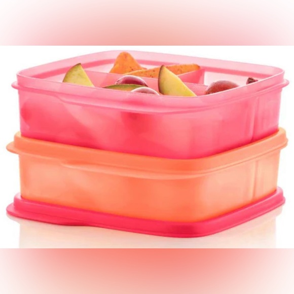 Tupperware Pretty in Pink Dream Lunch 3pc Set - Picture 2 of 2